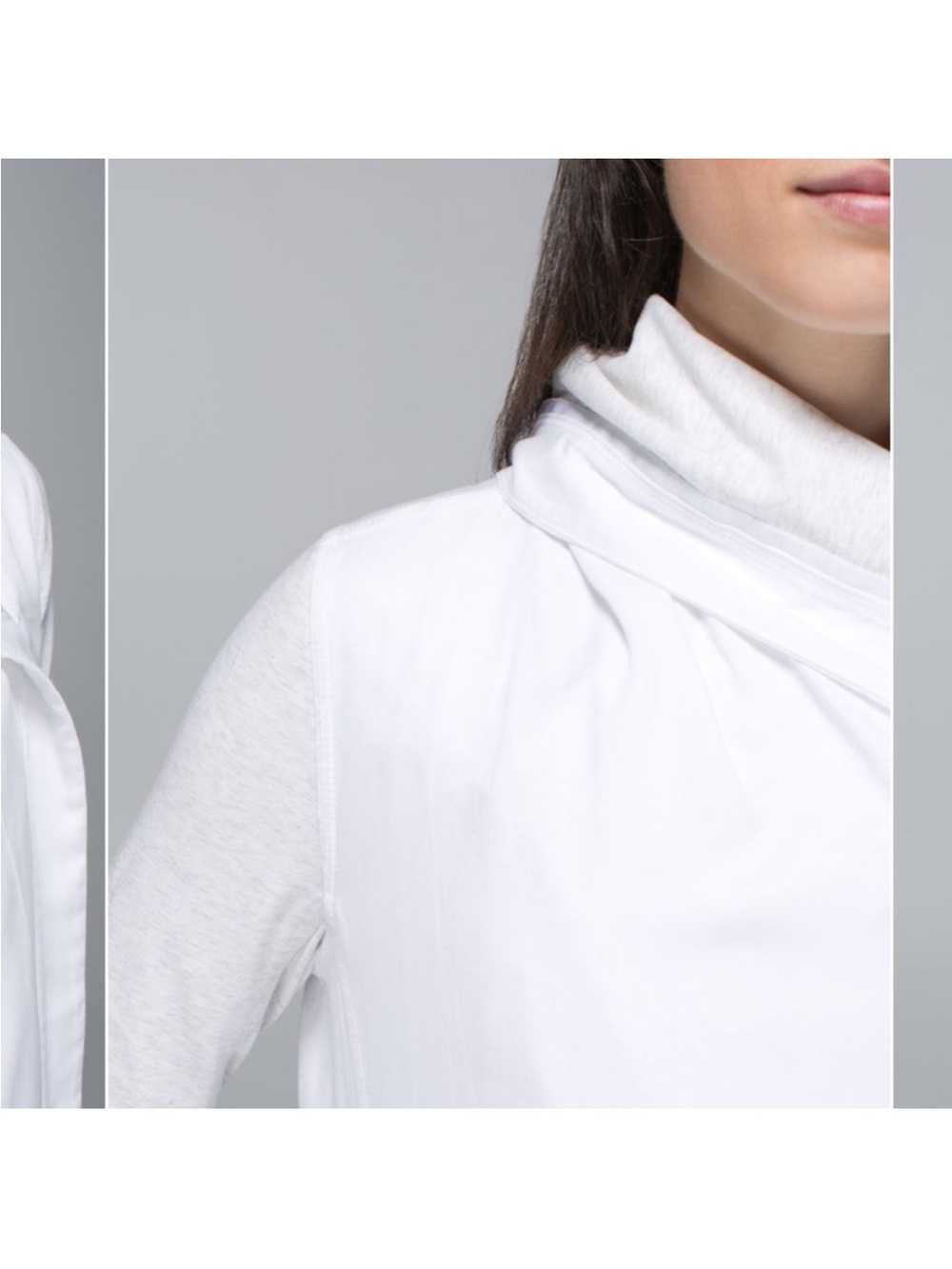 Lululemon Blissed Out Wrap Cardigan White / Heathered White size 4 - Picture 5 of 16